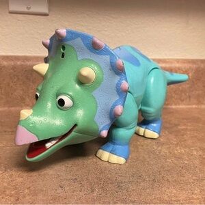 Dinosaur Train Interactive Talking Tank Triceratops Figure with Sounds, works